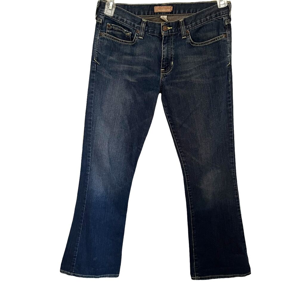 Abercrombie Fitch Y2K Madison Flare Womens Jeans Sz 8R Indie Festival Stretch